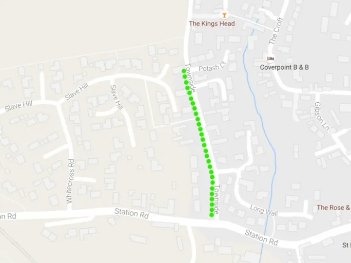 Townside Roadworks Map