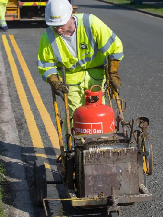 Yellow Line Painting 02