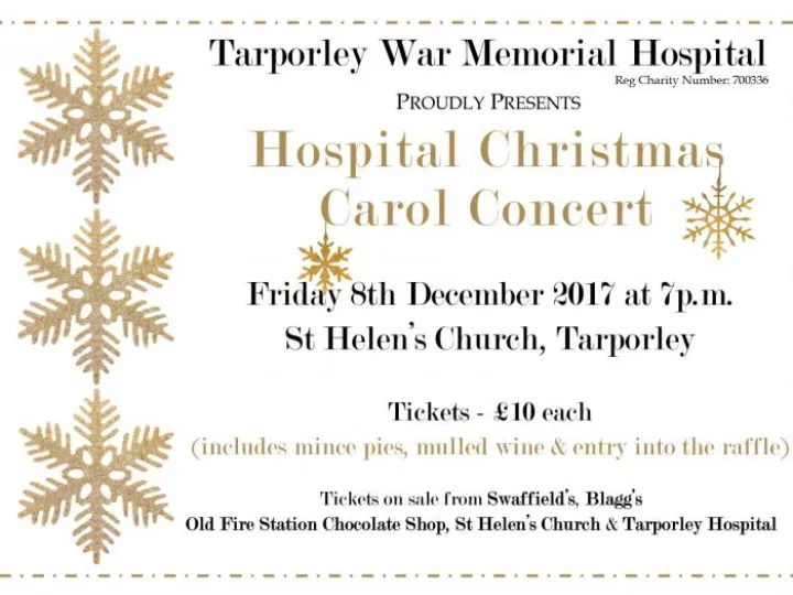 Hospital Christmas Carol Concert Poster 2017