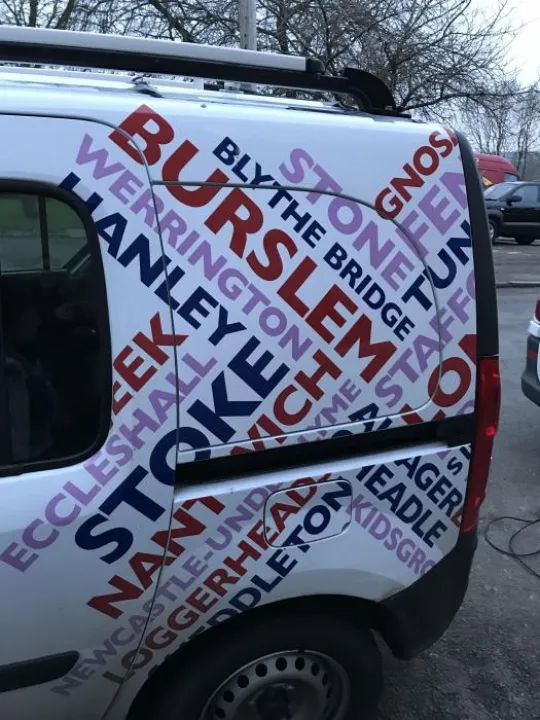 100 Radio Stoke van