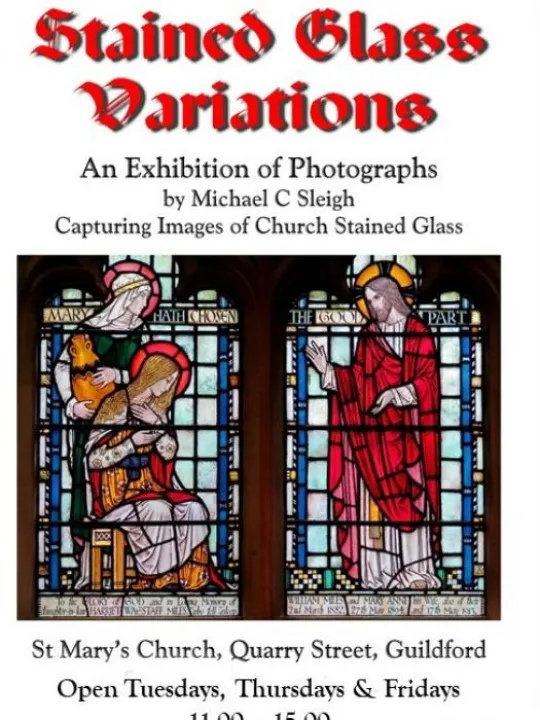 Stained glass poster