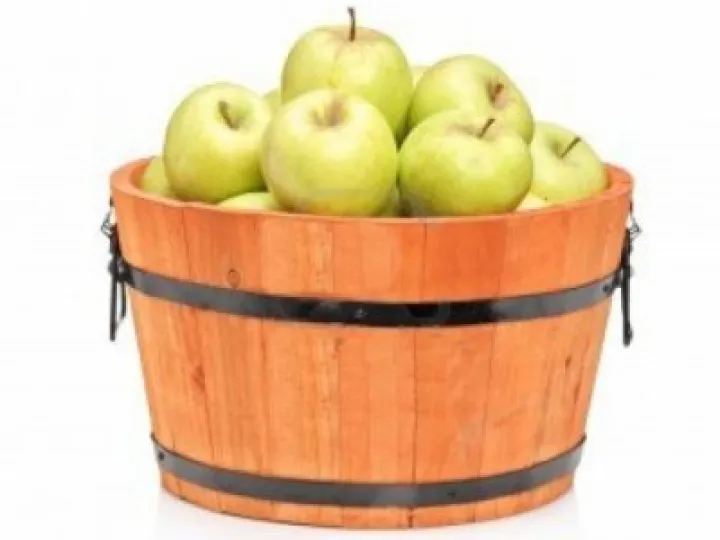 Apples in a barrel