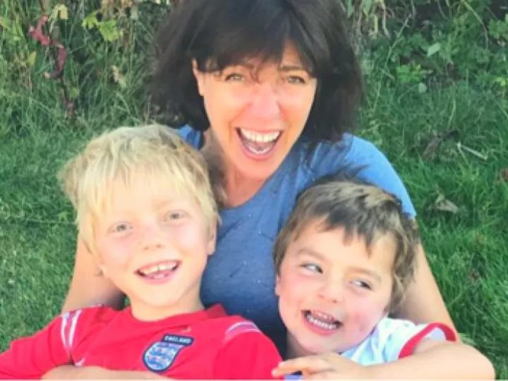 Heidi with boys_gin tasting event