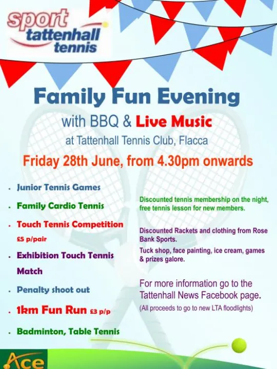 Tennis Flyer 28th June 2019