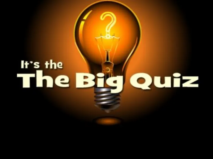 Big Quiz Poster