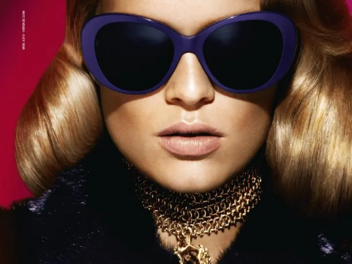 Versace sunglasses for women poster
