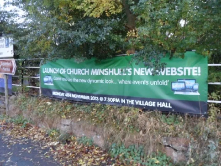 Website launch banner