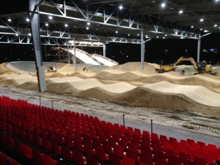Paris BMX SX BMX track building
