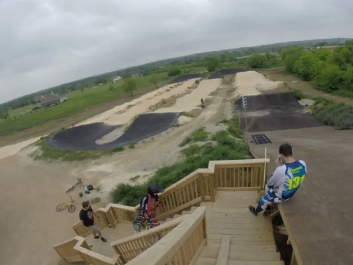 Texas Hilltop Ranch BMX SX track overview