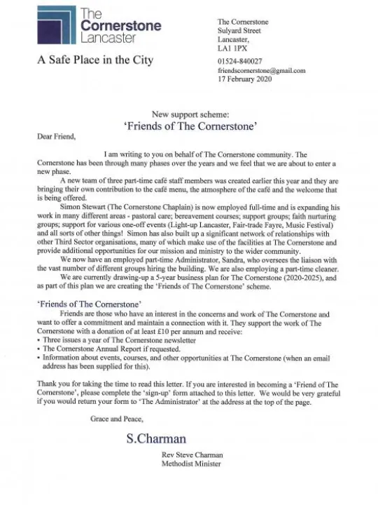 Friends of The Cornerstone