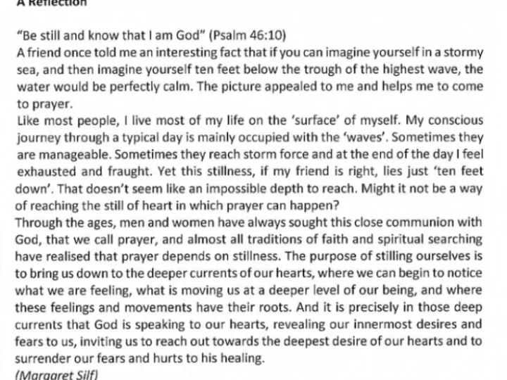 Margaret Silf Reflection