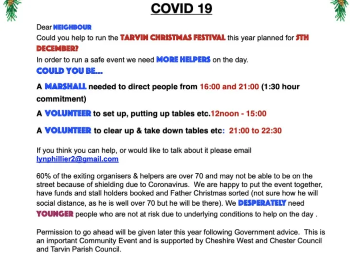 Tarvin Christmas Market Appeal (2)