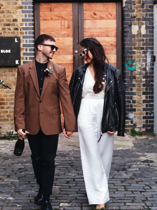 Wide leg trouser relaxed city wedding P