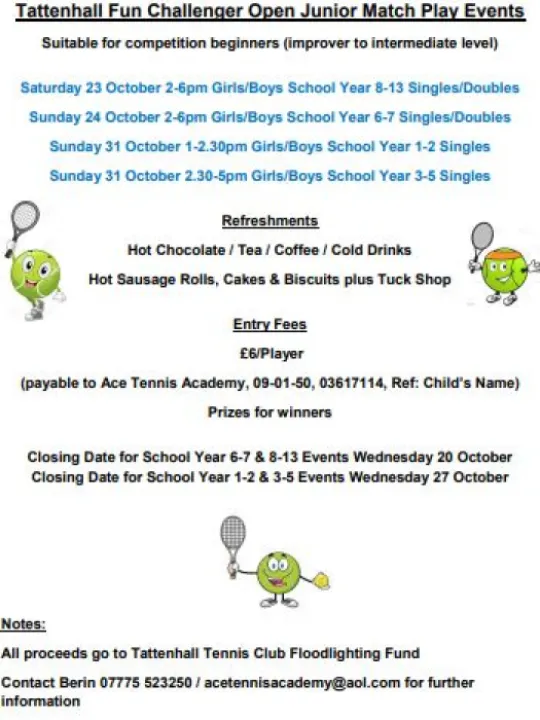 half term tennis