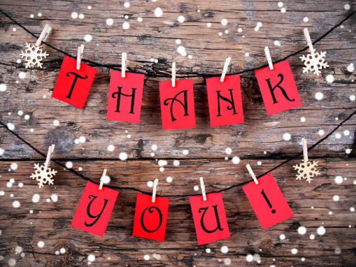 Thank you Image Christmas