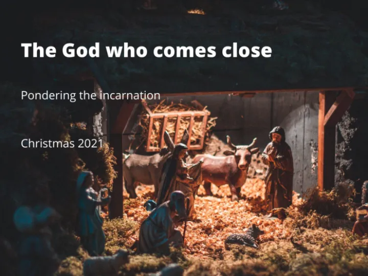 Copy of The God who comes close (Facebook Post)