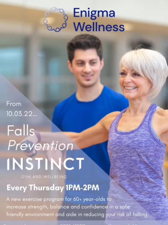 Falls Prevention Exercise Class Poster