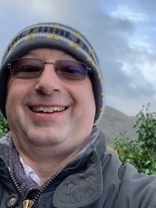 Andrew Biggs wooly hat