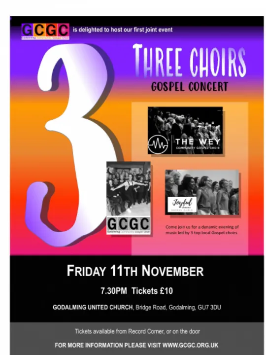 3 Choirs poster