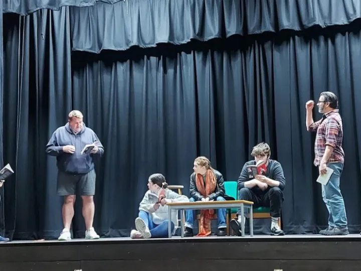 Jerusalem play rehearsals