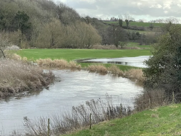 The River Weaver level is getting high