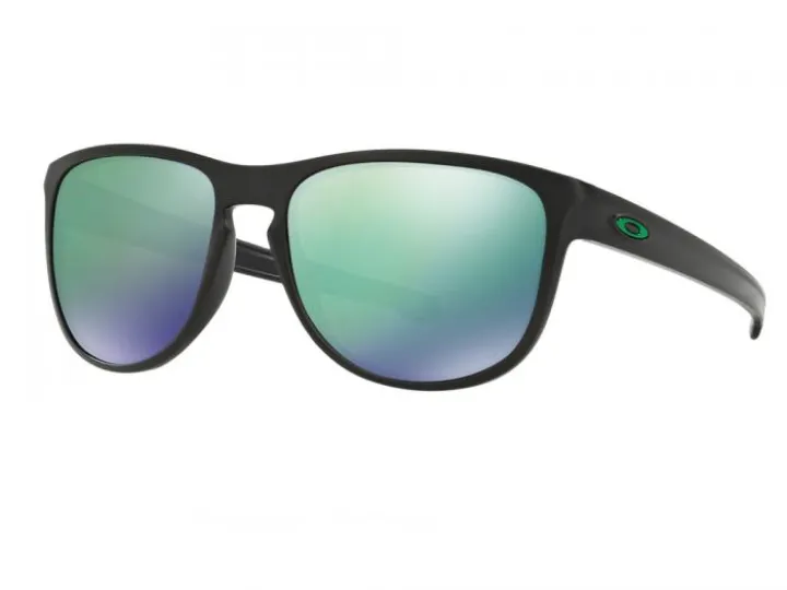 Oakley Sliver Round In Matte Black With Jade Iridium lenses OO9342-05
