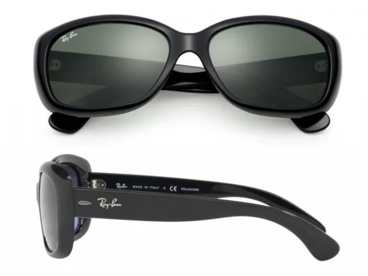 Ray-Ban Jackie Ohh In Black With Crystal Green Lenses RB4101 601