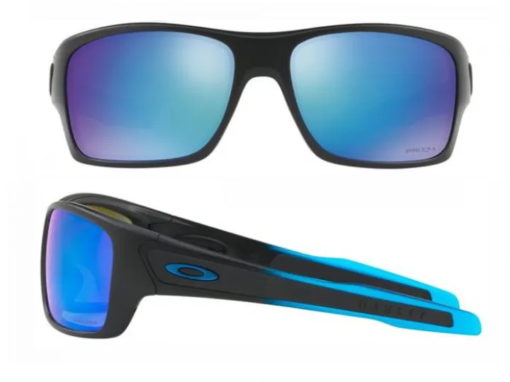 Oakley Turbine In Matte Black / Prizm Sapphire Polarized  Lenses OO9263-36