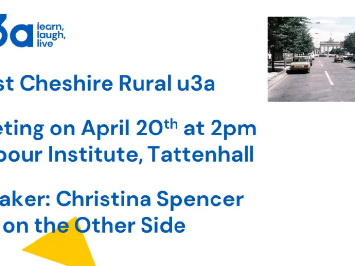 April 2023 U3A Poster