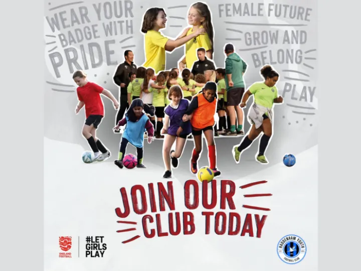 Girls Football Poster