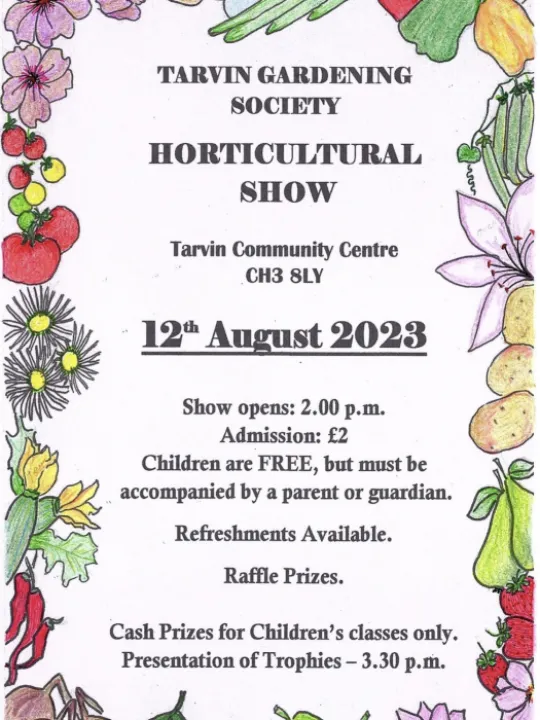 Horticultural Show Schedule Front page