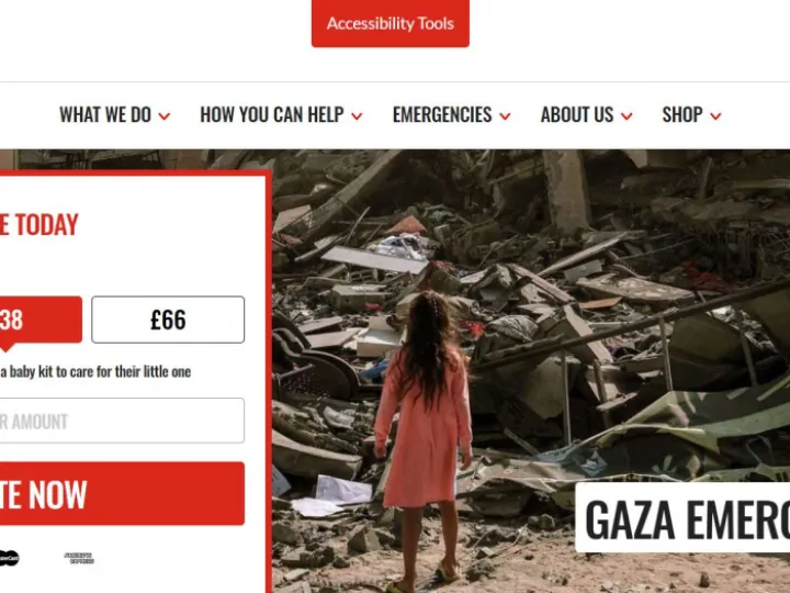 Save The Children – Website image