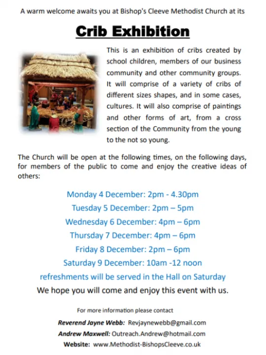 Crib Exhibition at Bishop's Cleeve