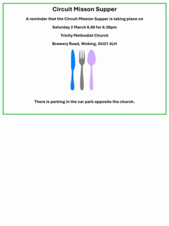 Circuit Mission Supper 2024 Flyer