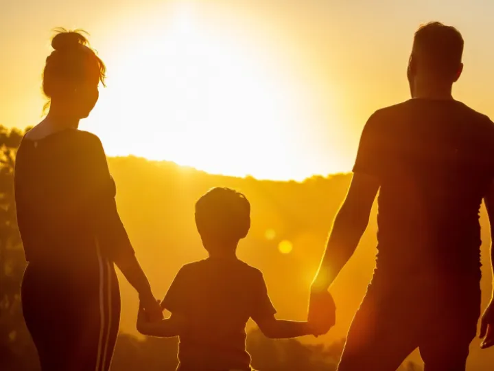 Family, sun, love