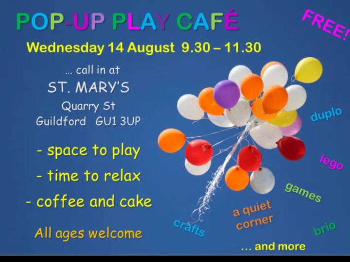 Pop Up Play Cafe August 2024