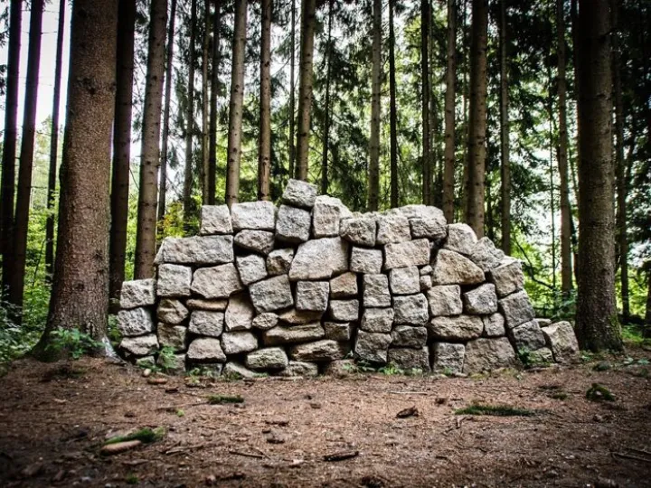 Stones, granite, structure