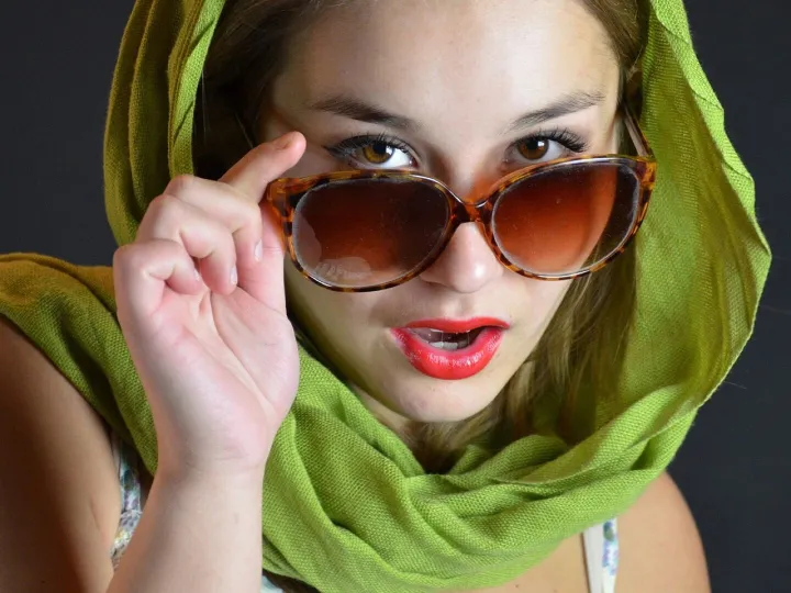 Sunglasses, cloth, face