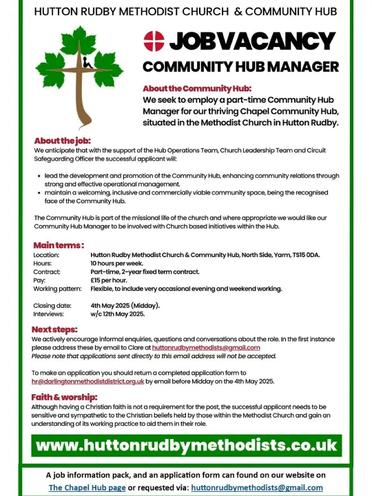 Community Hub Manager Stokesley Circuit