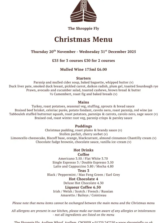 Christmas Menu 2025