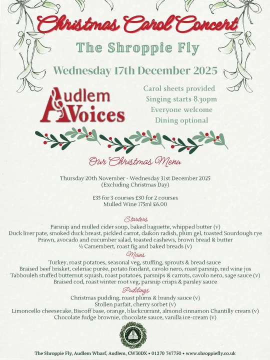 Shroppie Christmas Carols Poster