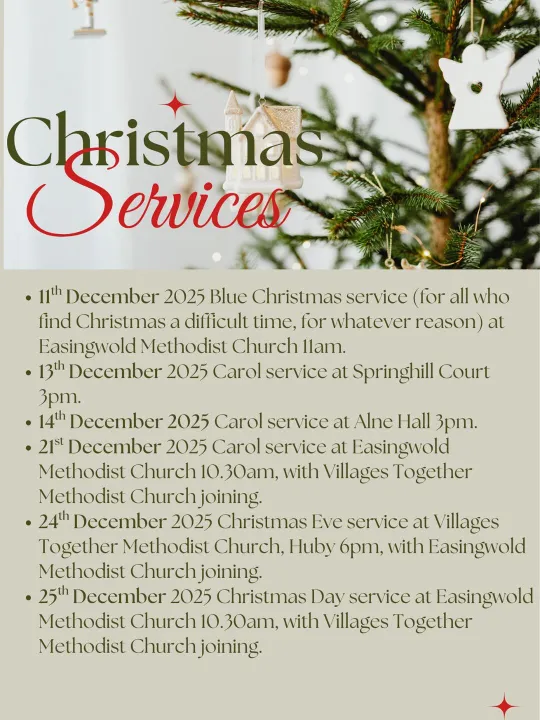 Eas & Vt Christmas Services Poster 2025