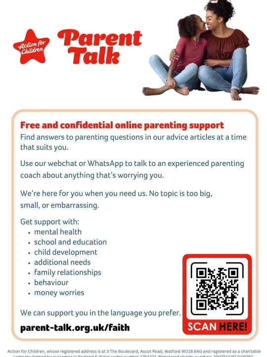 Parent Talk Poster – Faith Groups-1