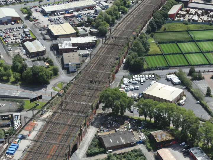 Aerial Photo of Piccadilly Corridor Courtesey of N