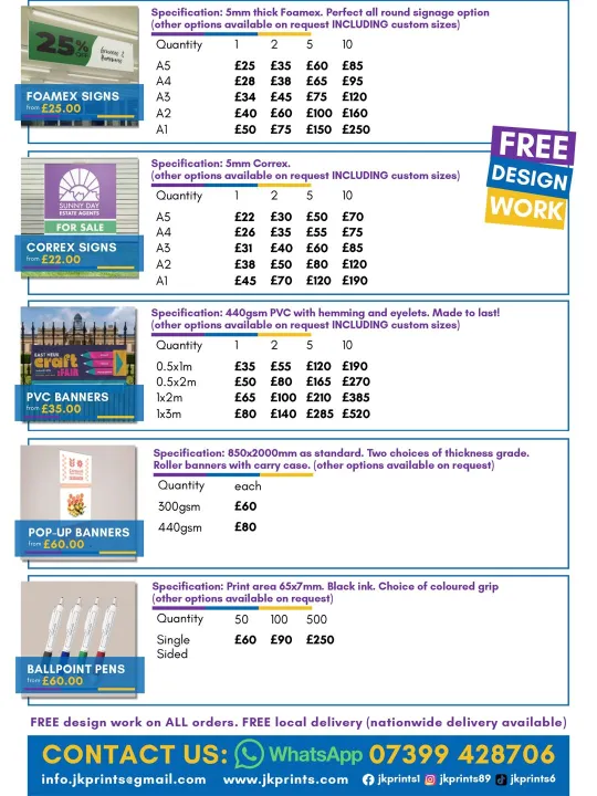 Price List 2026 Jk Prints &ndash; Page 2