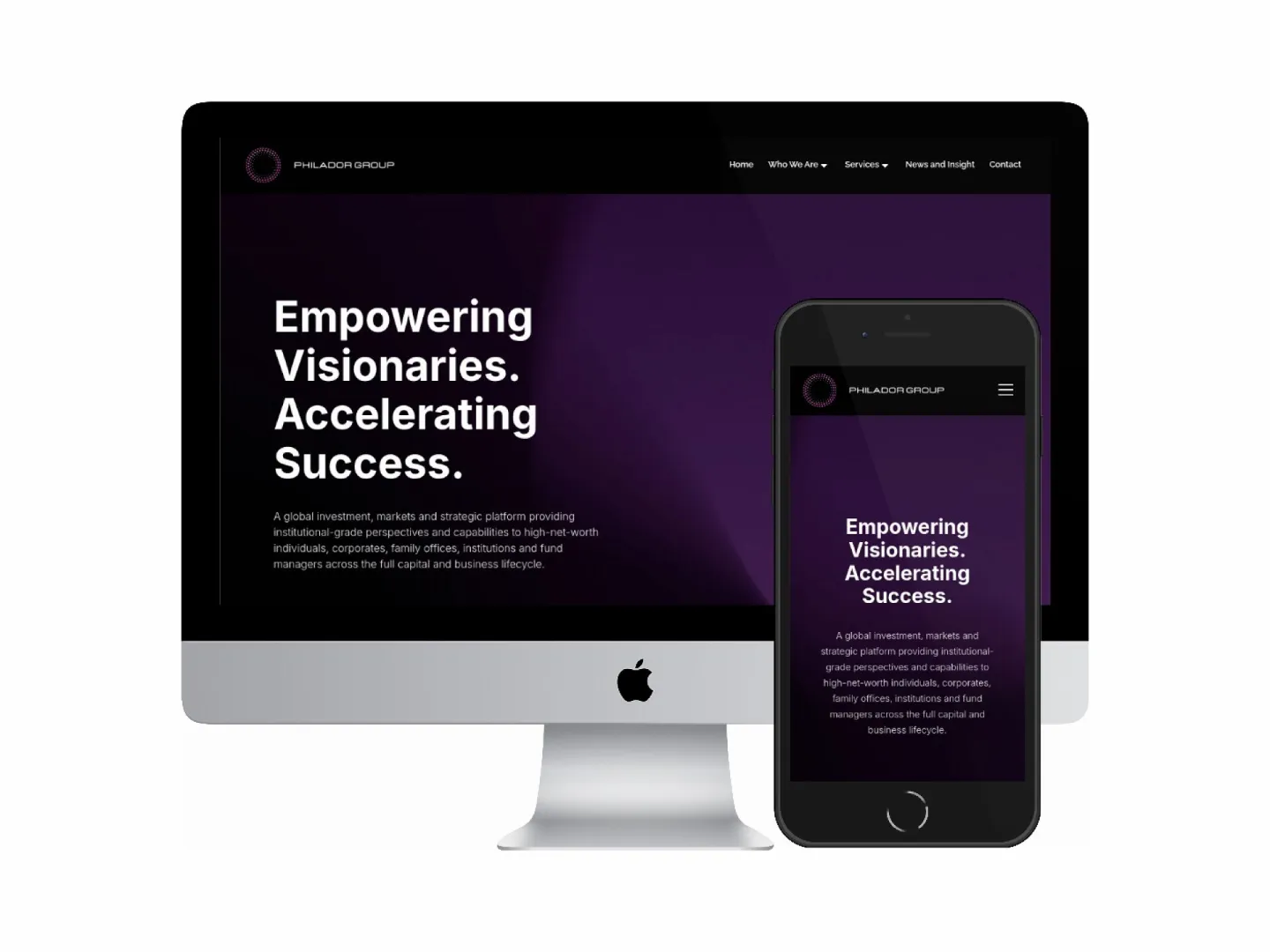 Professional web design by Fruitcake Media for Manchester business