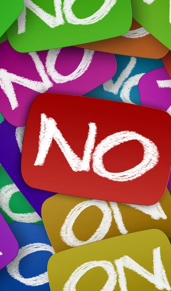 say no