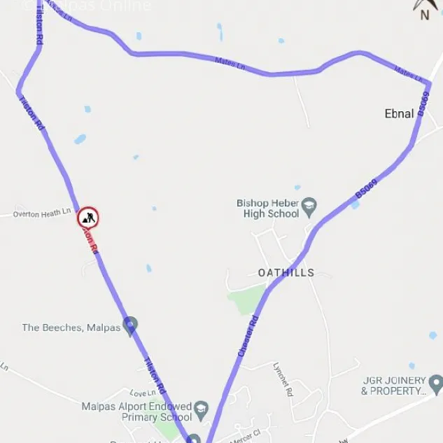 Tilston Road April 2022