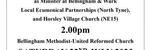 Ordination & Induction Service