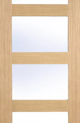 Oak Shaker Glazed 4L Clear